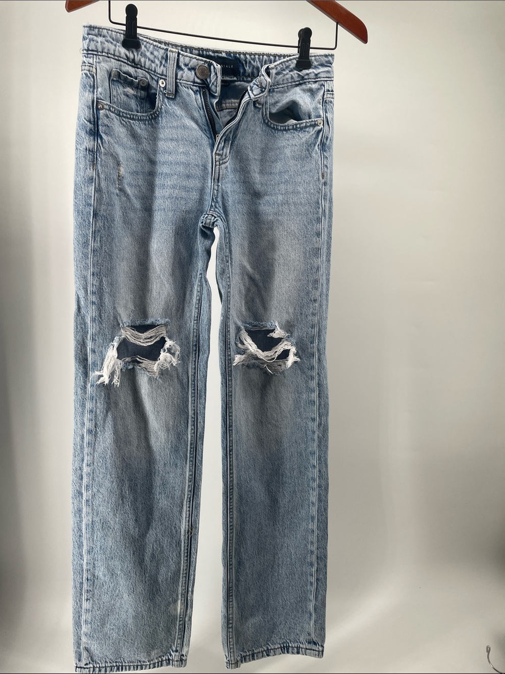 Aeropostale Light Blue Low Rise Baggy Jeans